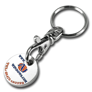 Holiday Themed Enamel Cart Token Keychain Custom Logo Christmas New Year Gifts