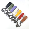 Classic Durable UV Printing Custom Logo Holiday Gifts & Customer Appreciation Car Leather Keychain with Zinc Alloy