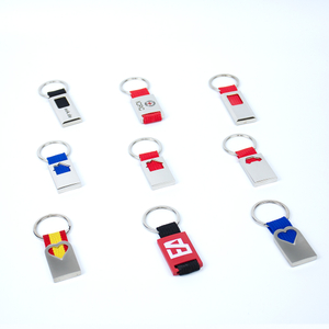 Custom Minimalist Zinc Alloy Keychain with UV Printing Laser Engraving for Promotional Events Corporate Gifts Daily Accessories