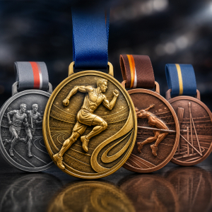 Custom Die-Cast Zinc Alloy Sports Medals For Events